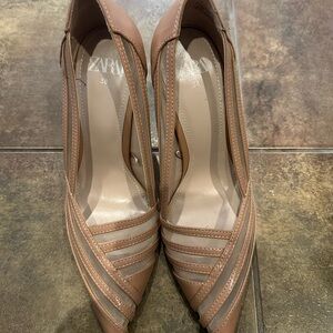 Zara Brown Strappy Heels